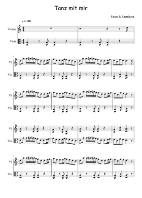 tanz mit mir by Faun free sheet music | Download PDF or print on  Musescore.com