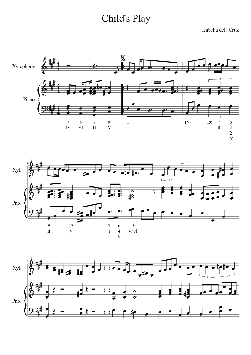 Child's Play Sheet music for Piano (Solo) | Musescore.com