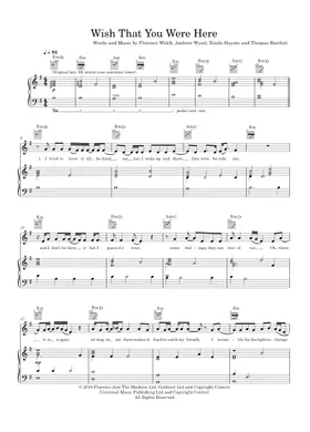 Free Wish That You Were Here by Florence + The Machine sheet music |  Download PDF or print on Musescore.com