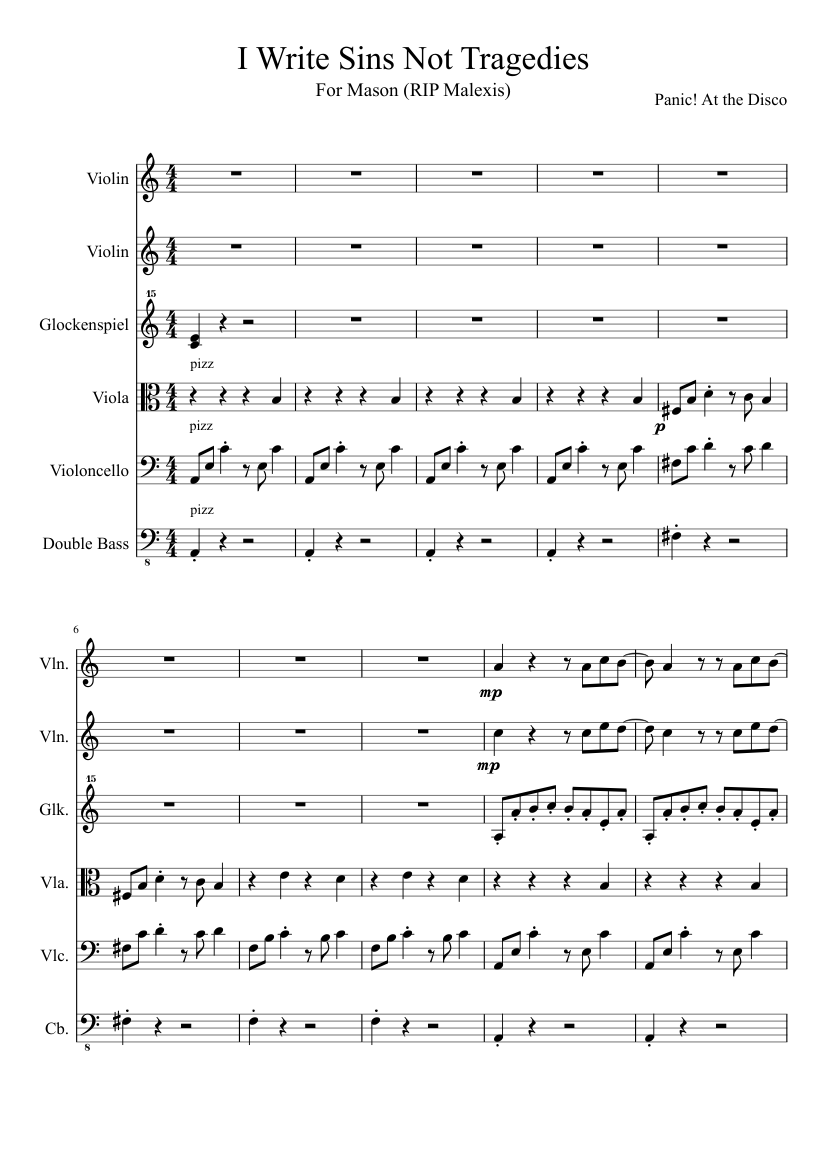 i write sins not tragedies