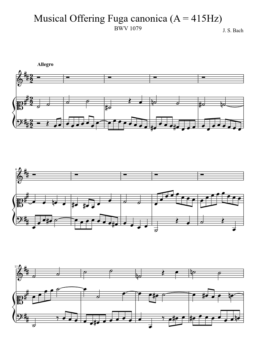 Musikalisches Opfer BWV 1079
