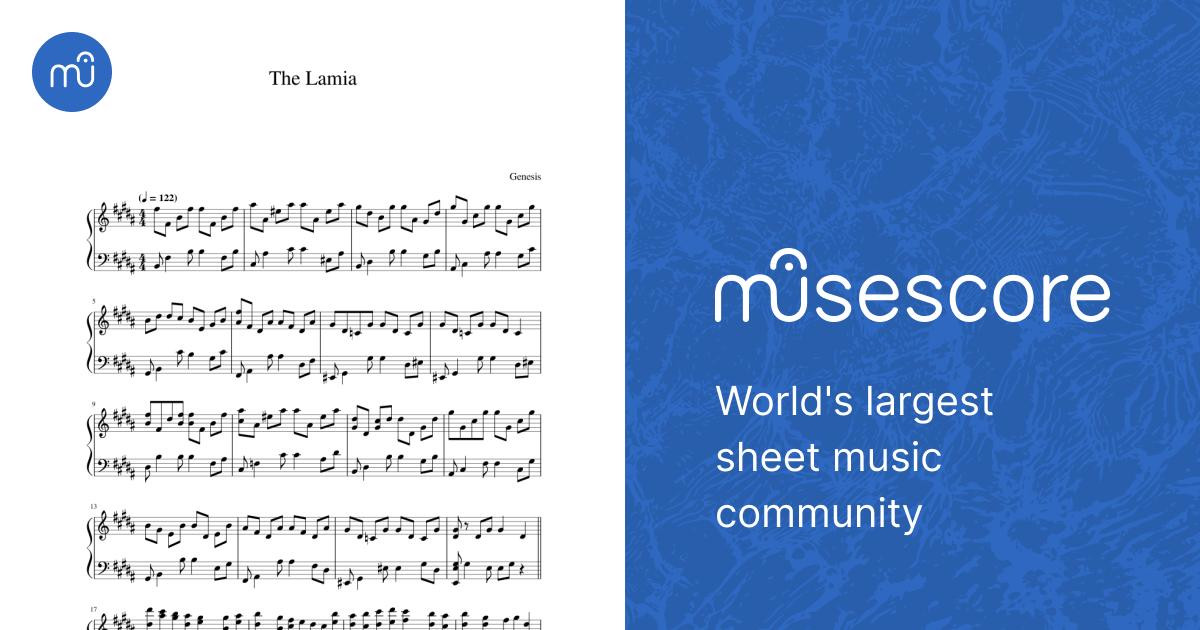 The lamia – Genesis Sheet music for Piano (Solo) | Musescore.com