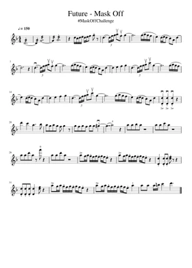 mask off by Future free sheet music | Download PDF or print on Musescore.com
