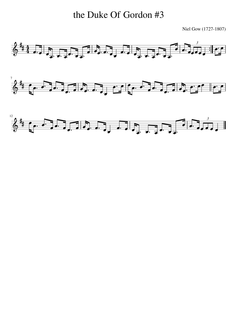 the Duke Of Gordon 3