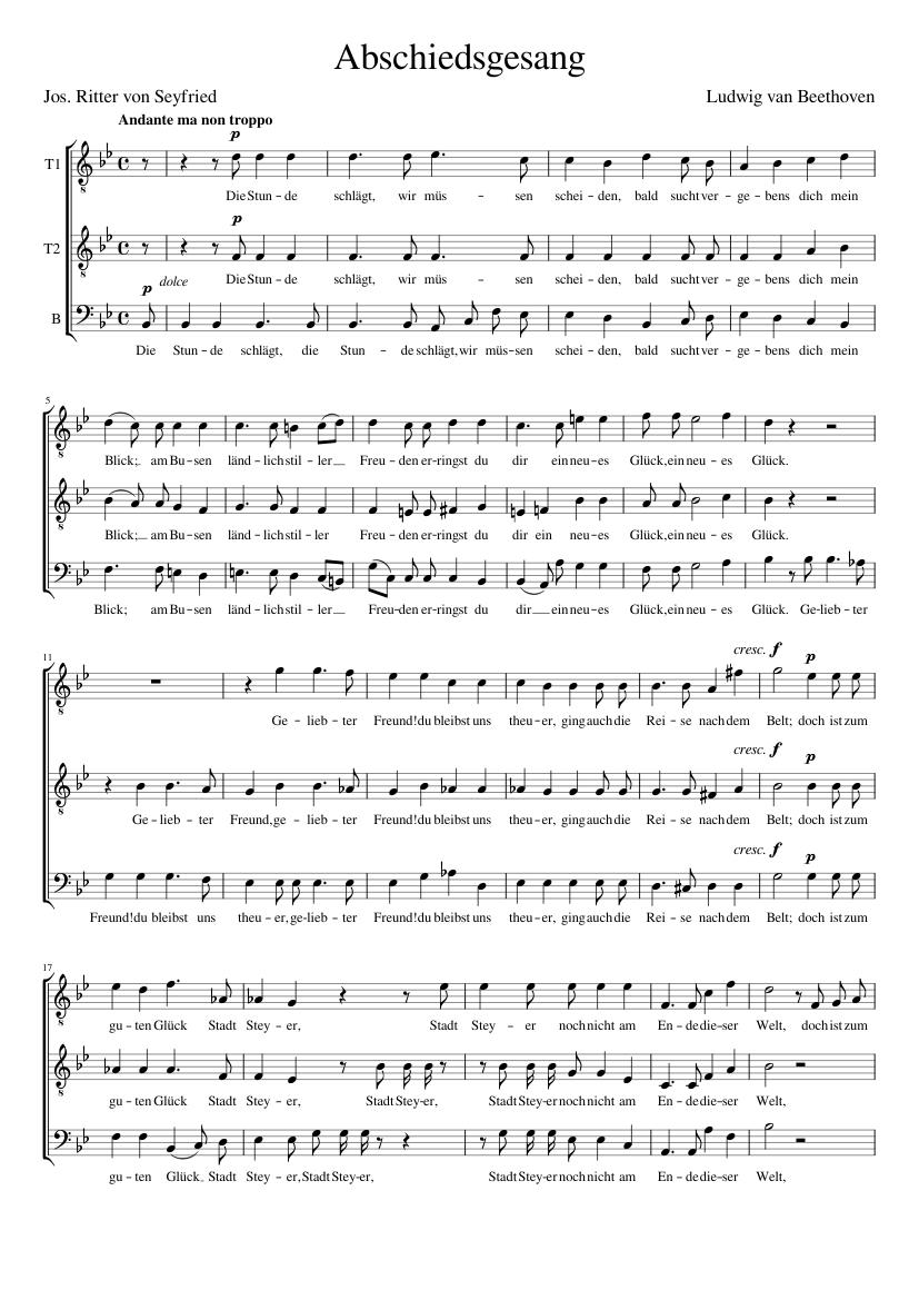 Abschiedsgesang WoO 102