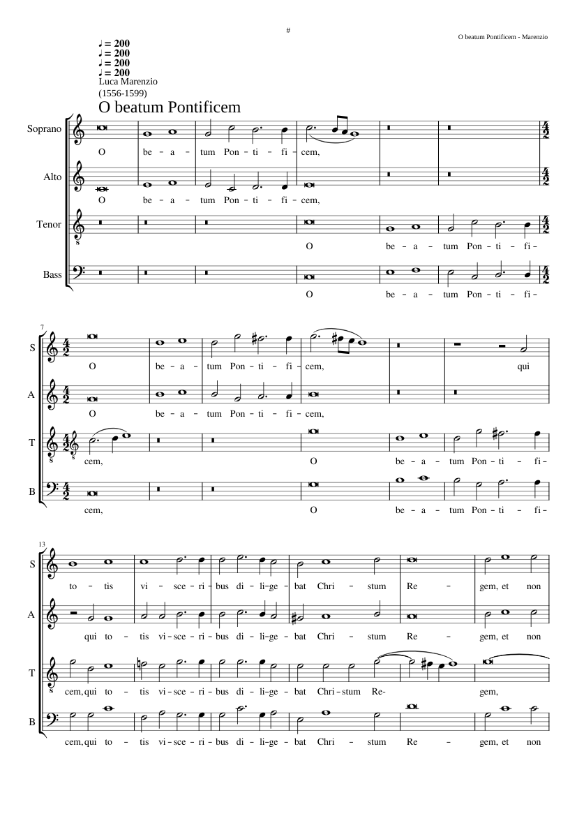O beatum pontificem