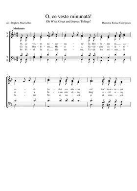 Free O, Ce Veste Minunata by Misc Traditional sheet music | Download PDF or  print on Musescore.com