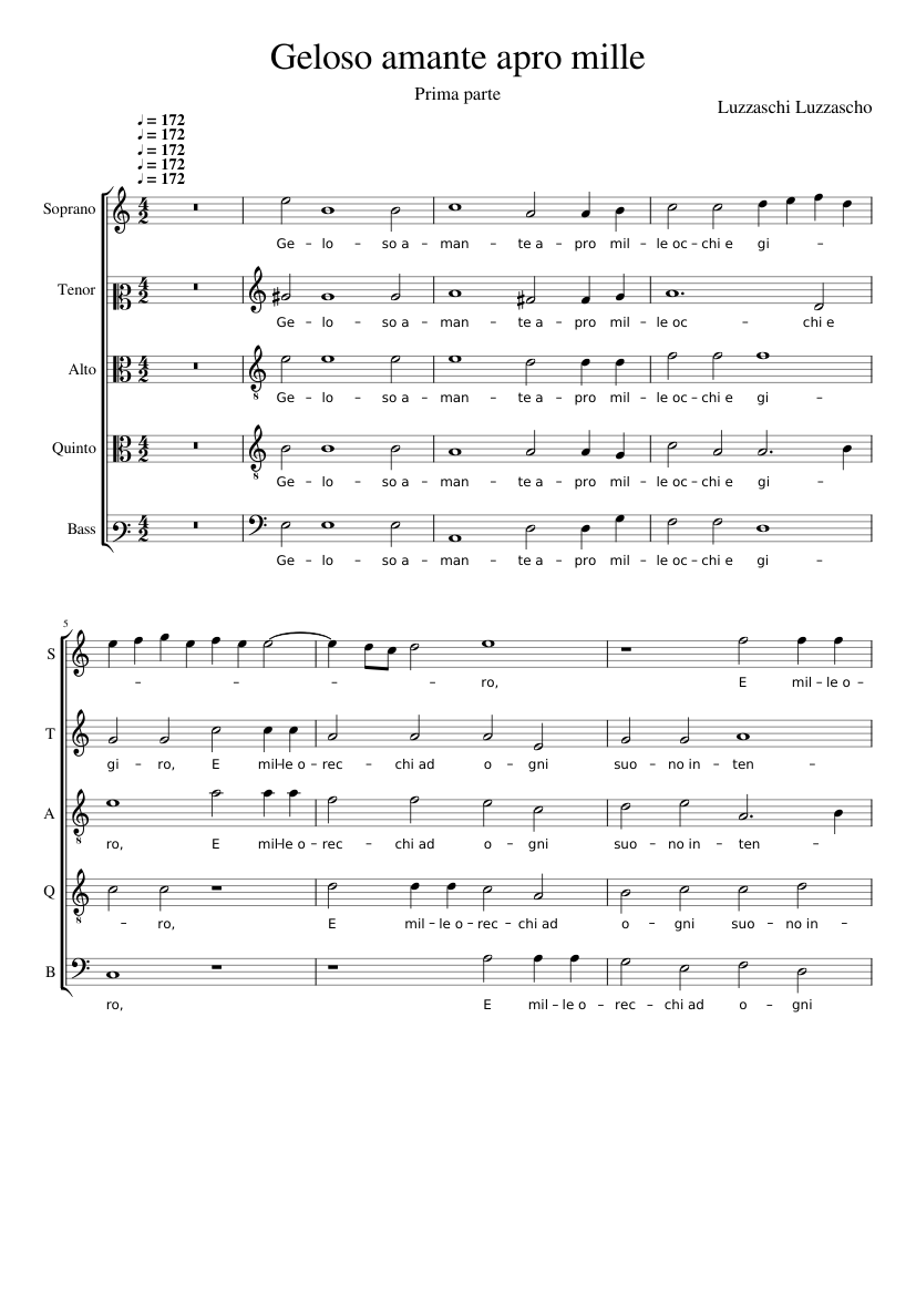 Geloso amante apro mille