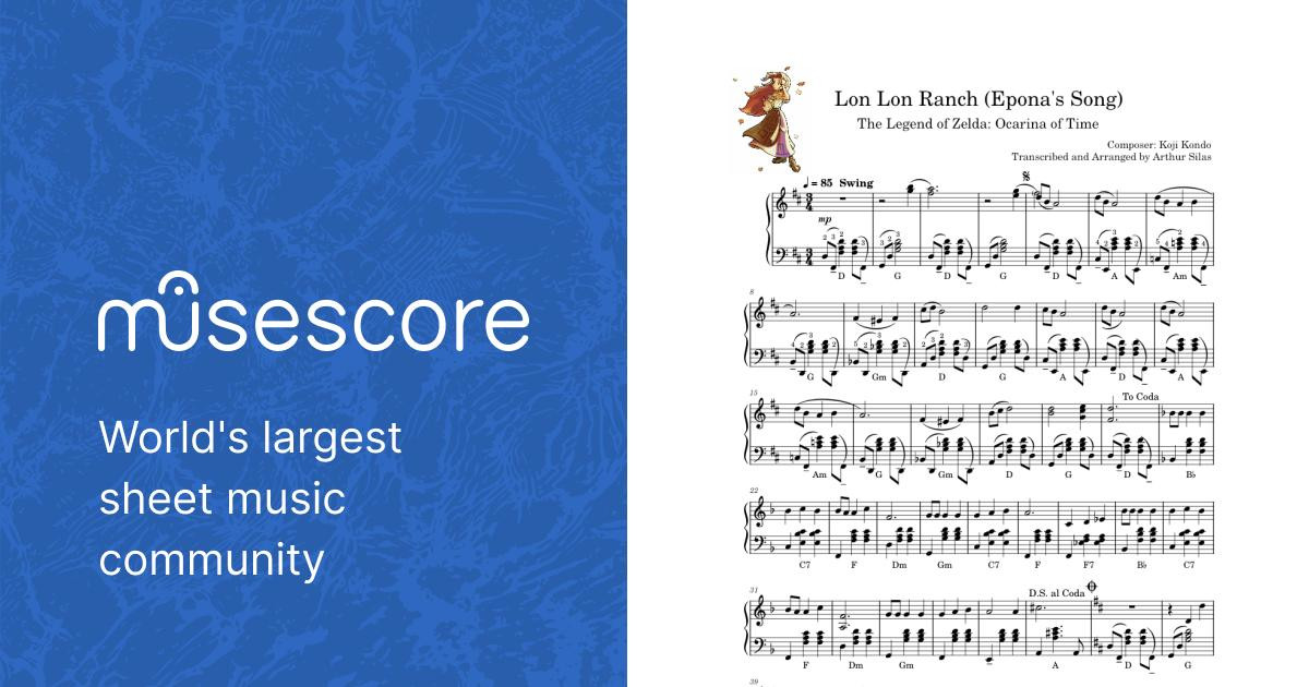 Lost Woods – The Legend of Zelda: Ocarina of Time (Koji Kondo) Sheet music  for Accordion (Solo)