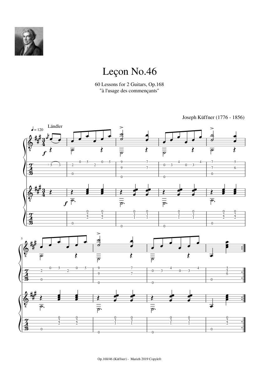 60 Lessons for 2 Guitars Op.168