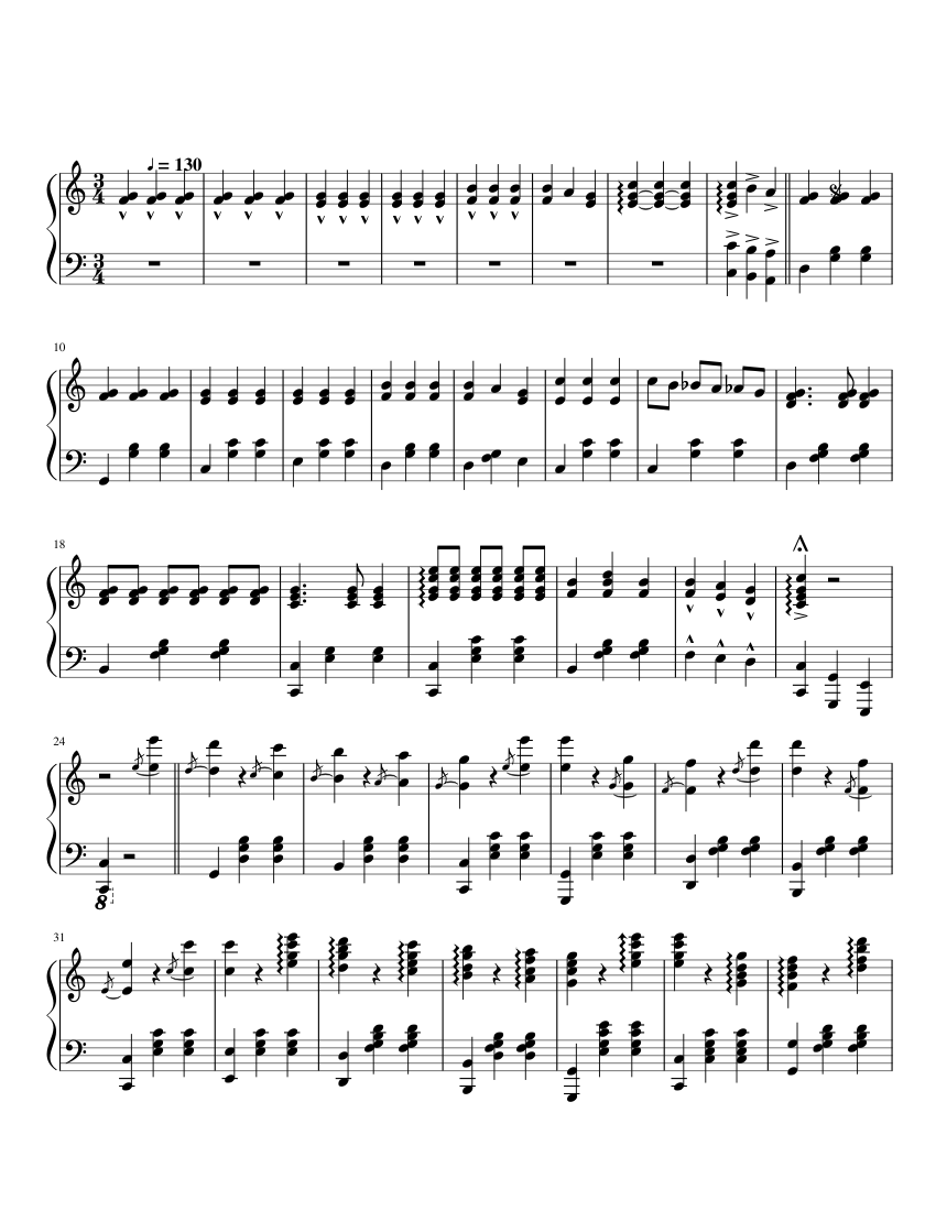Chopsticks Sheet music for Piano (Solo)