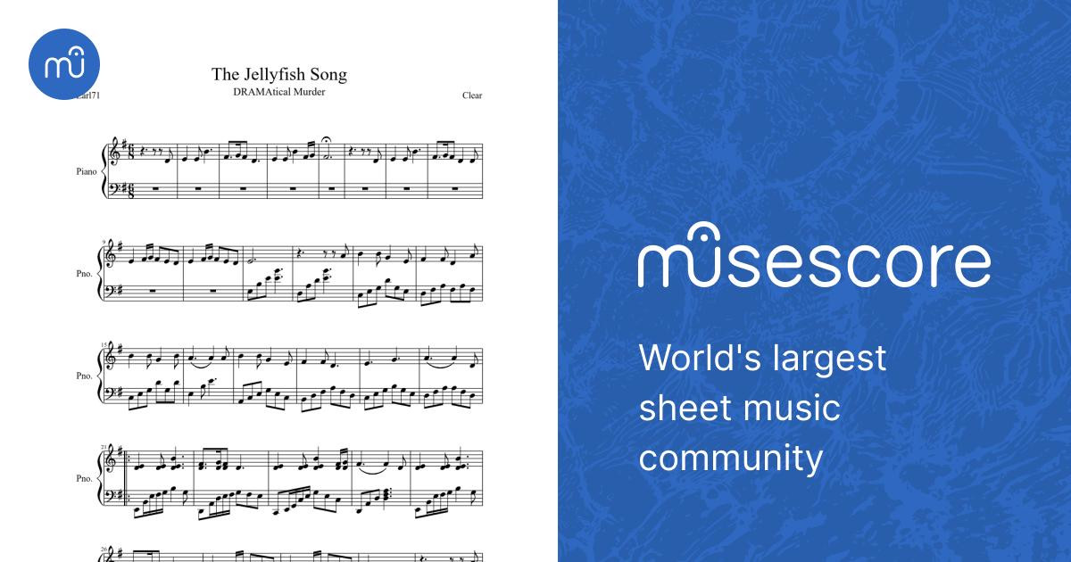 Jellyfish Song Sheet music for Piano (Solo) | Musescore.com