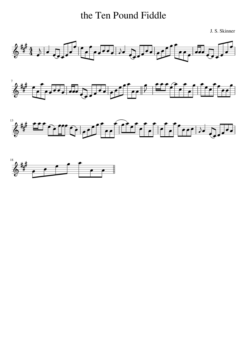 The Ten Pound Fiddle