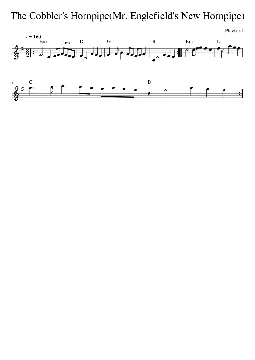 The Cobblers Hornpipe