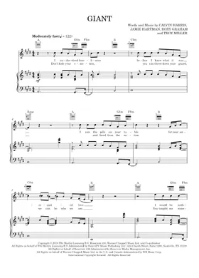 Free Giant by Calvin Harris sheet music | Download PDF or print on  Musescore.com