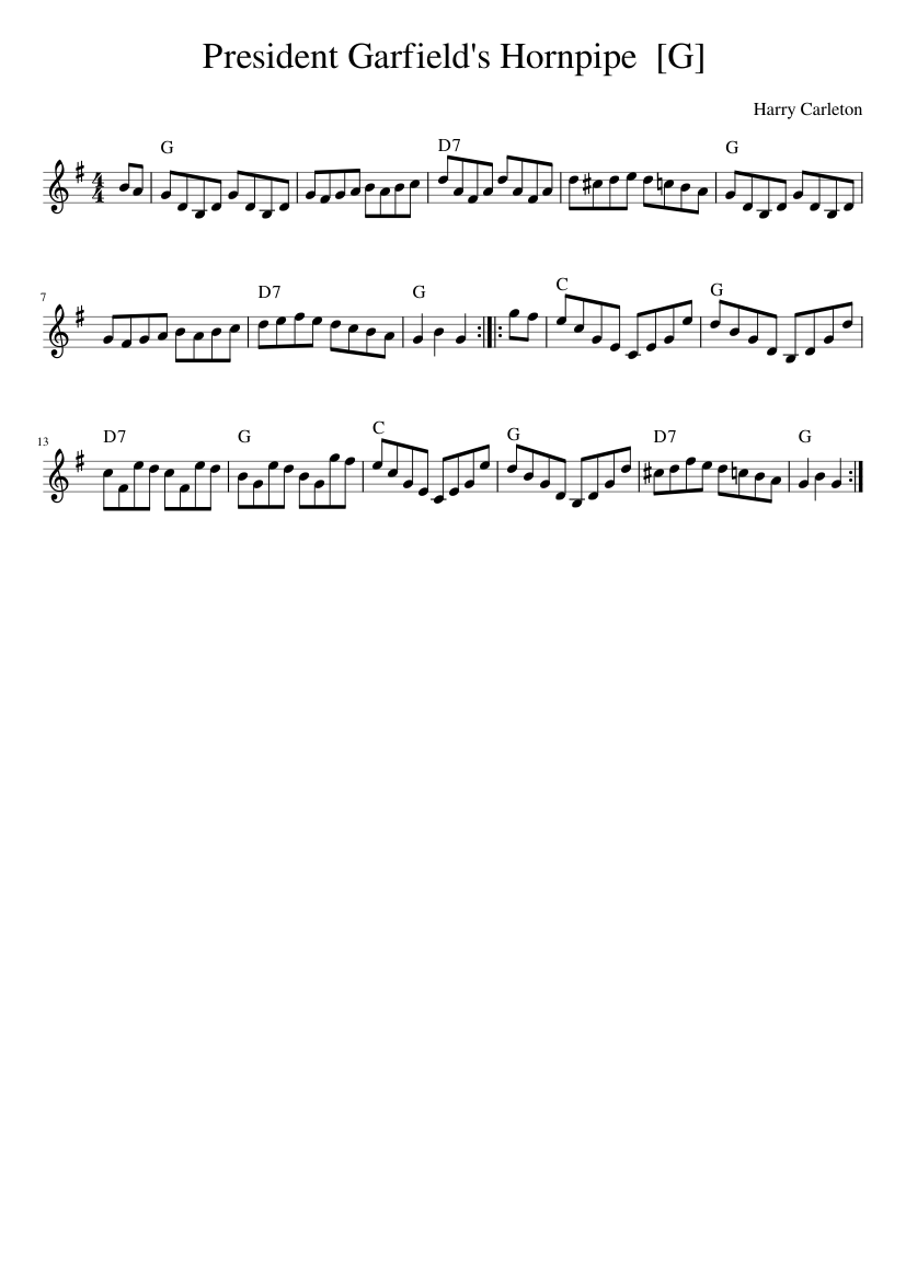 President Garfield's Hornpipe