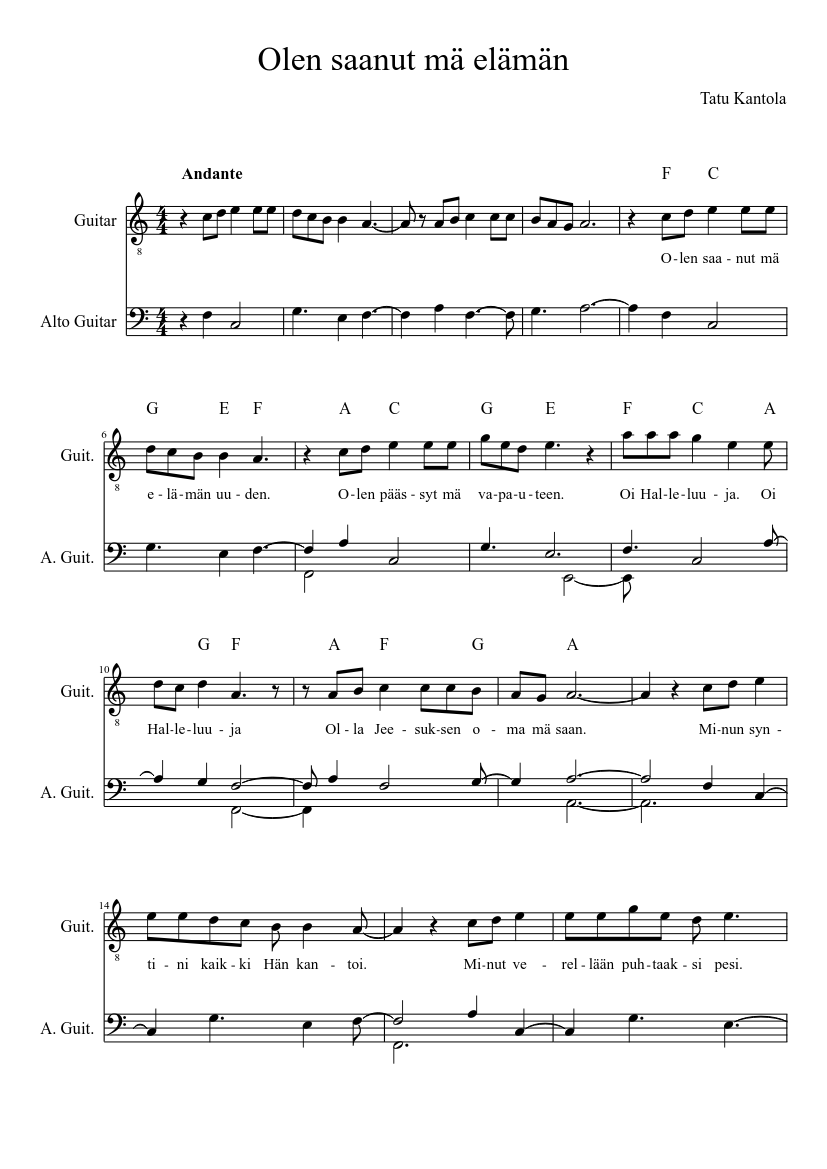 Olen saanut ma elaman - Tatu Kantola