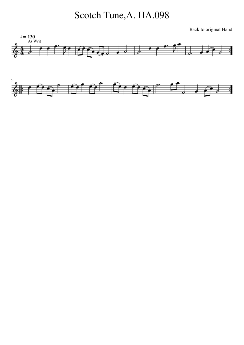 Scotch TuneA. HA.098