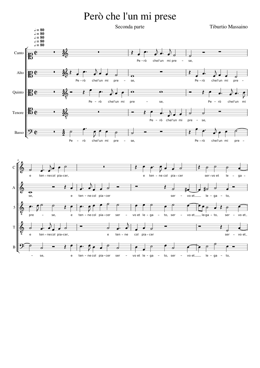 Però che l'un mi prese