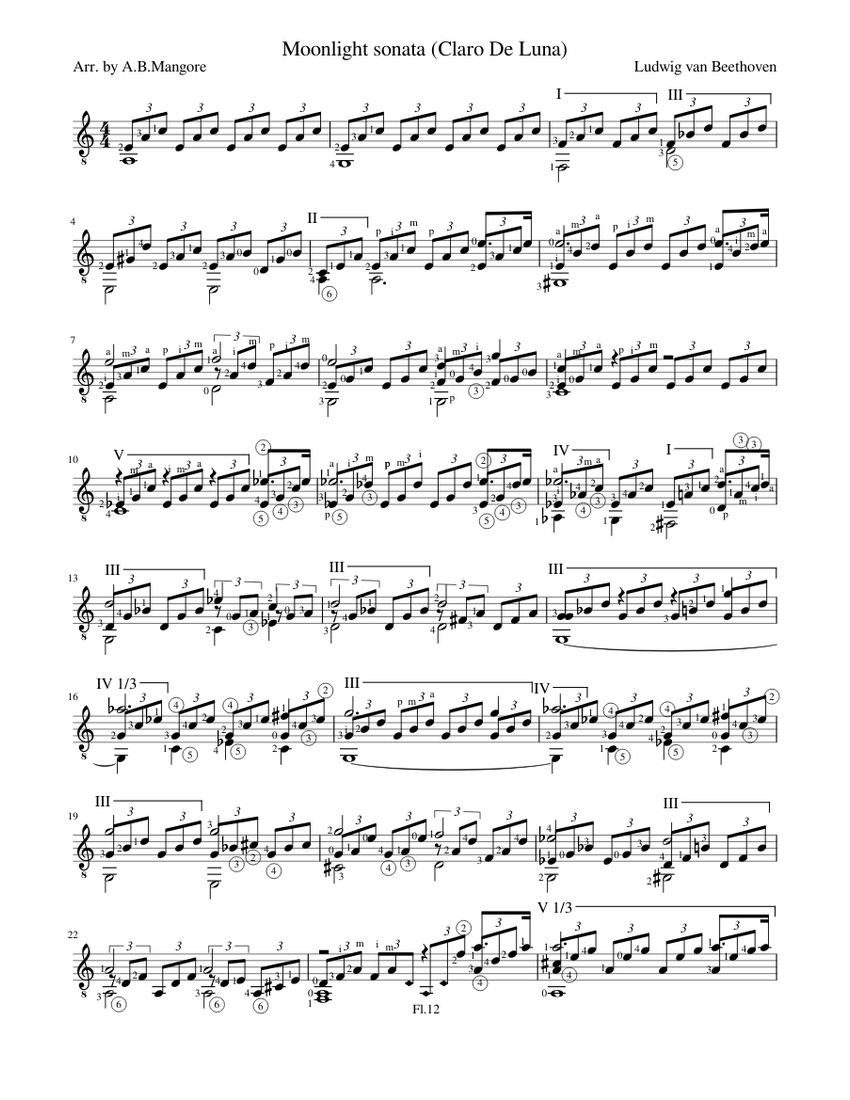 moonlight sonata sheet music pdf guitar