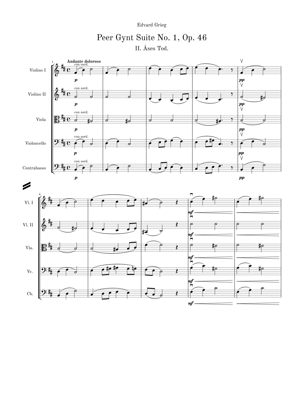Peer Gynt Suite Ase's Death