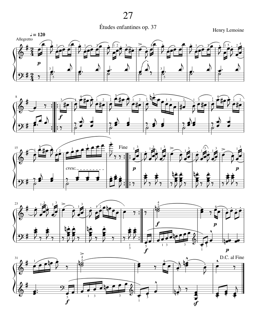 Études enfantines Op.37