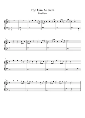 Top Gun Anthem by Harold Faltermeyer - Piano Solo - Digital Sheet Music