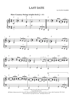 Free Floyd Cramer sheet music | Download PDF or print on Musescore.com
