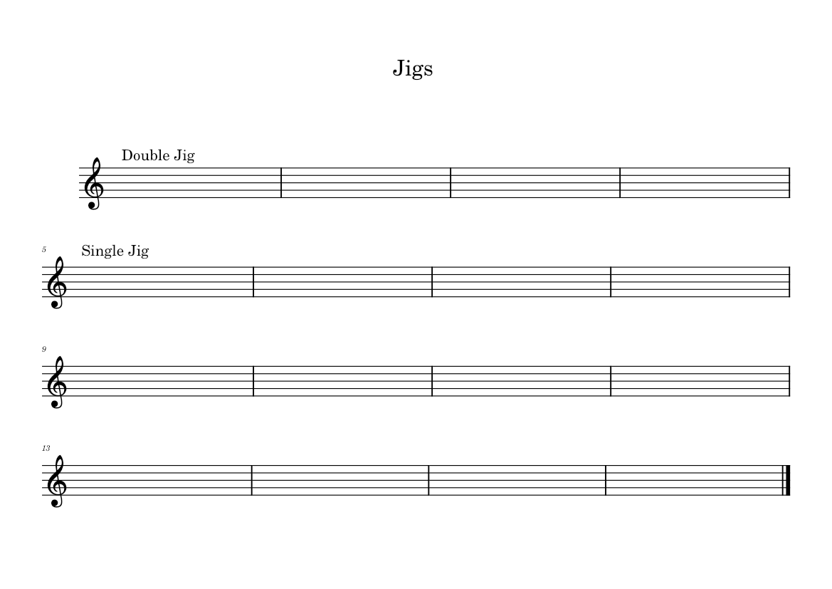 Jig Notes Jigs Rhythm Sheet Music for Piano (Solo) Easy | MuseScore.com