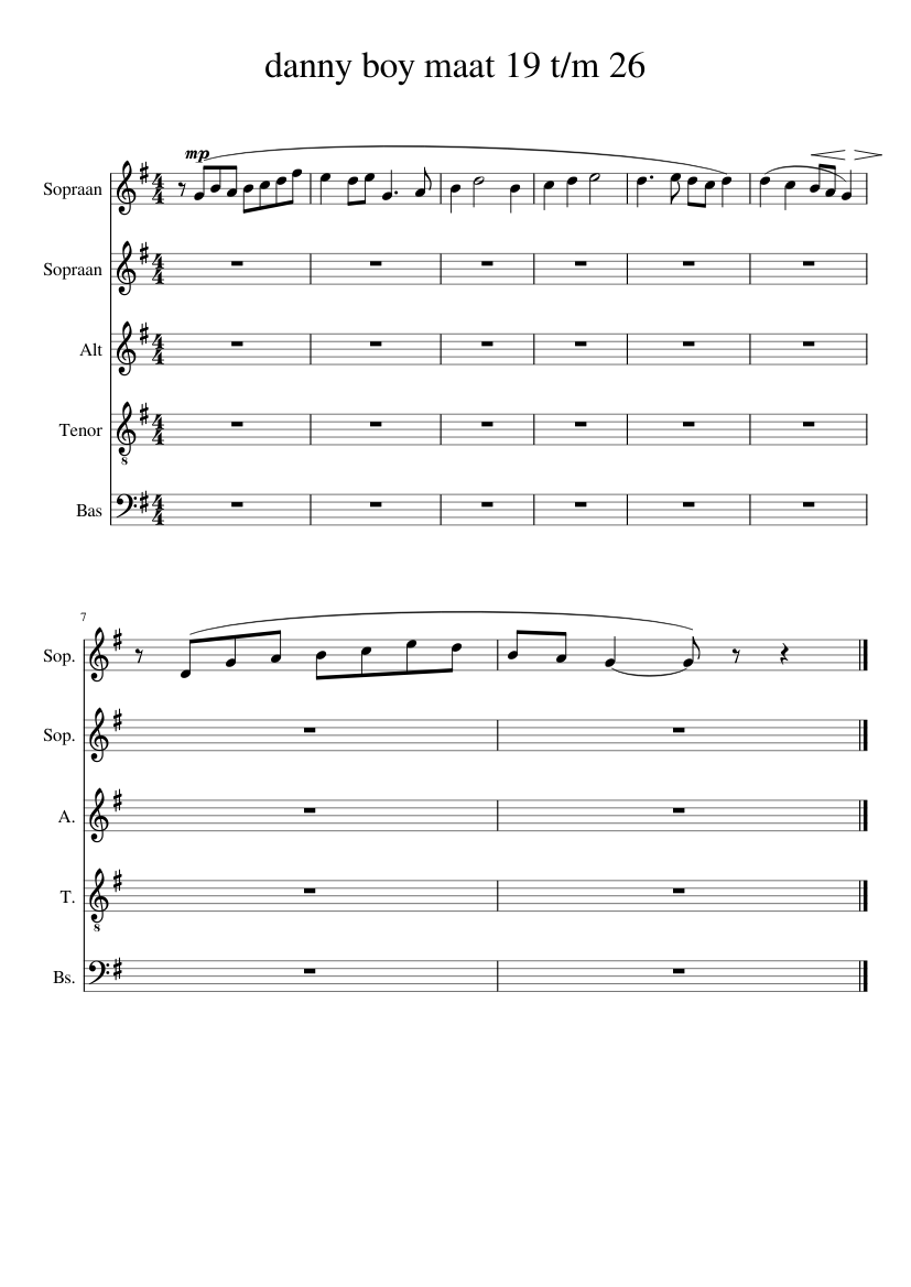 Danny Boy Maat 19 T m 26 Sheet Music For Soprano Tenor Alto Bass danny-boy-maat-19-t-m-26-sheet-music-for-soprano-tenor-alto-bass