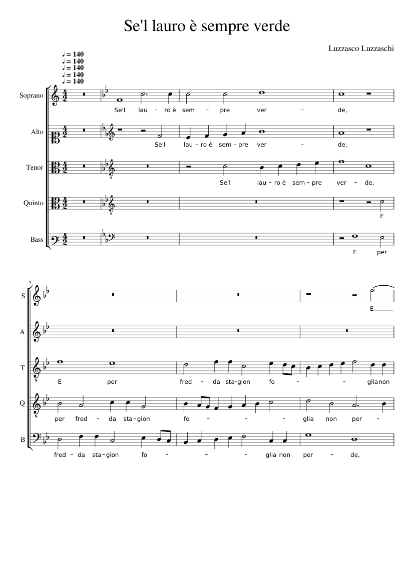 Se'l lauro è sempre verde