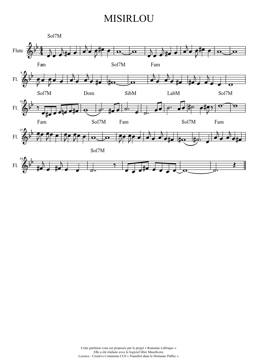 Misirlou Sheet music for Flute (Solo) | Musescore.com