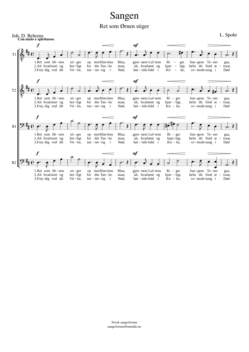 Sangen (Ret som Ørnen stiger)