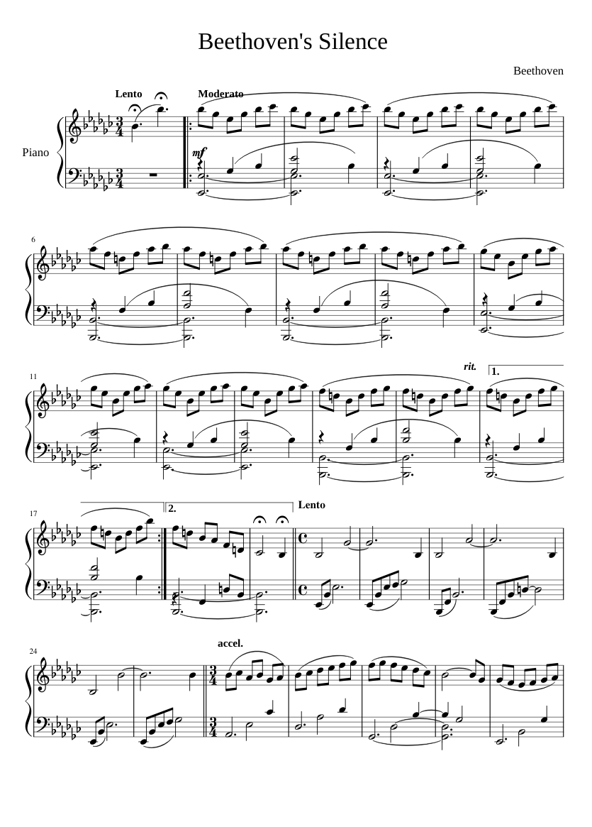 Beethoven SilenceÙØ¹ ØªØÙØØª ÙØÙØ ØÙØºÙØÙ