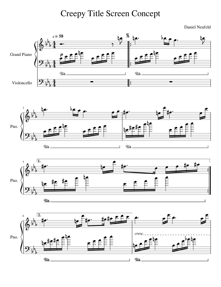 Creepy Title Theme Concept