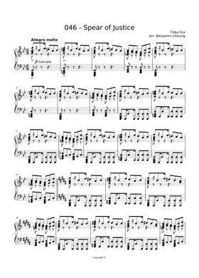Free Spear Of Justice by Toby Fox sheet music | Download PDF or print on  Musescore.com