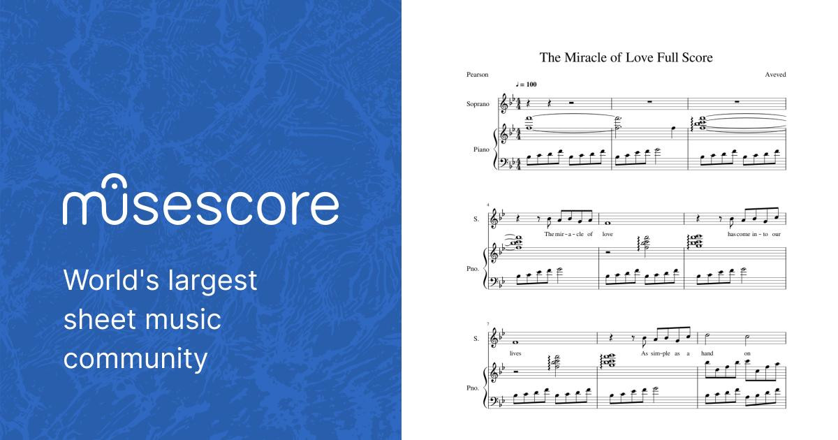 Karl's Wedding - The Miracle of Love Full Score Sheet music for Piano,  Soprano (Piano-Voice) | Musescore.com
