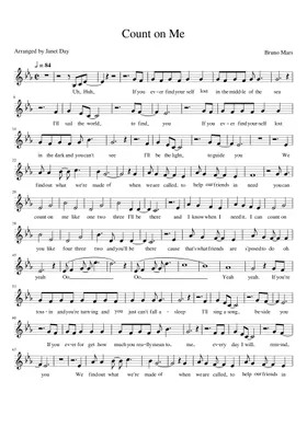 Count On Me - Amphibia Cultural Legacy Sheet music for Piano, Harpsichord,  Tuba, Vocals & more instruments (Mixed Ensemble)