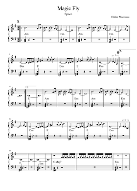 Free Magic Fly By Space Sheet Music | Download PDF Or Print On.