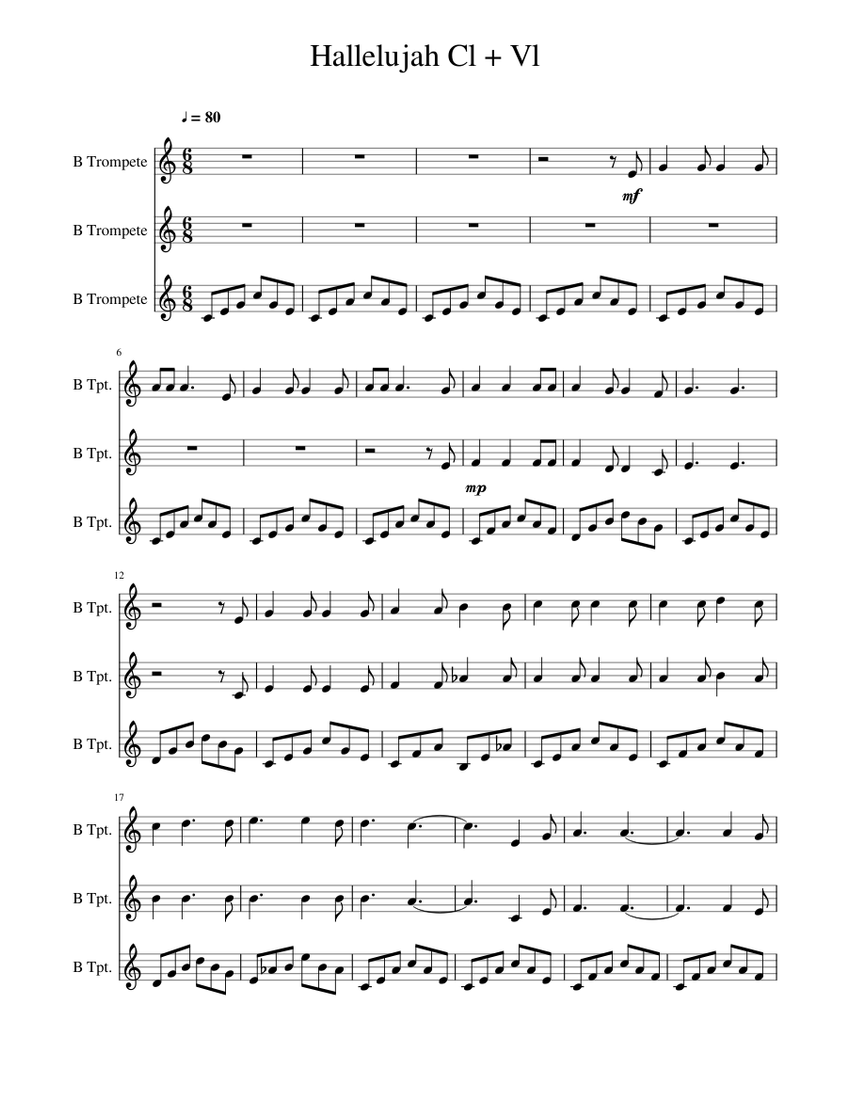 Trompeten Noten Bekannte Lieder