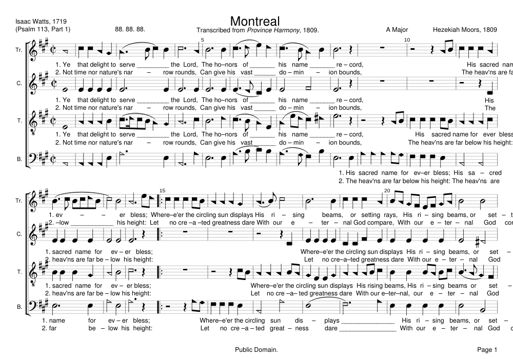 Montreal - Hezekiah Moors