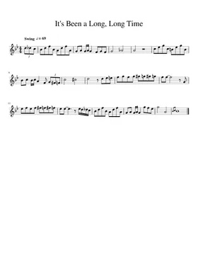 It's Been A Long Long Time Sheet music for Euphonium, Tuba (Brass Quartet)