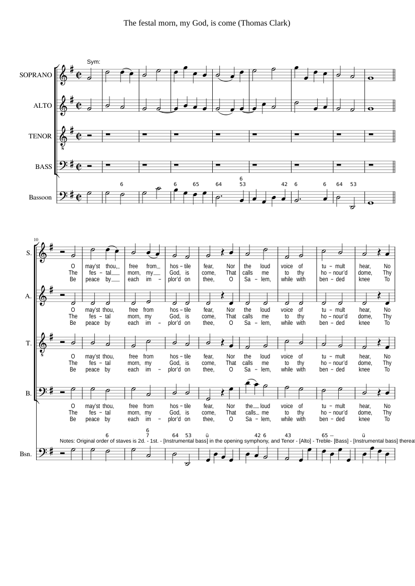 The festal morn my God is come