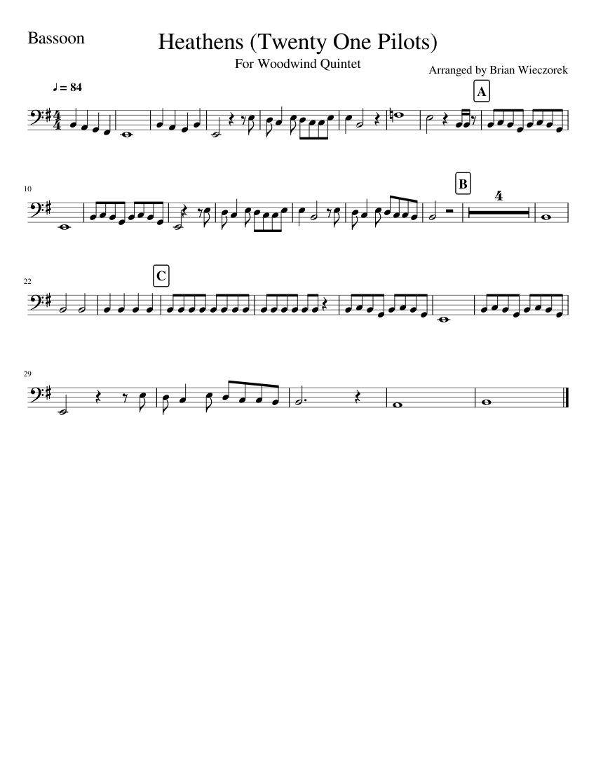 Bassoon Sheet music for Bassoon (Solo)