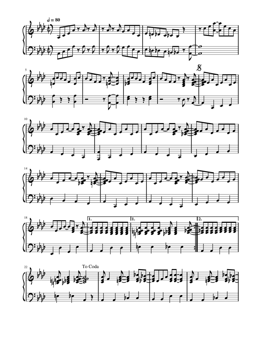 In The Mood Sheet music for Piano (Solo) | Musescore.com