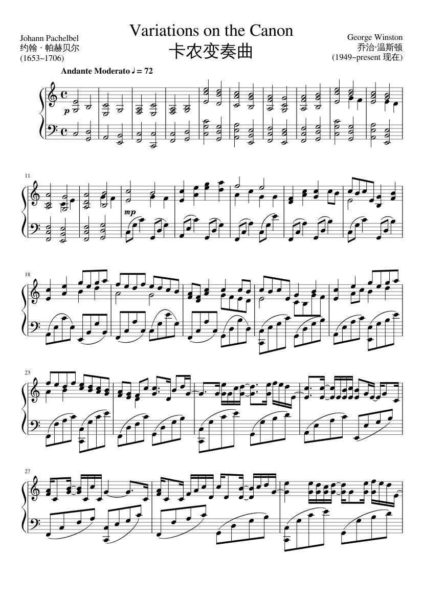 Variations On The Canon