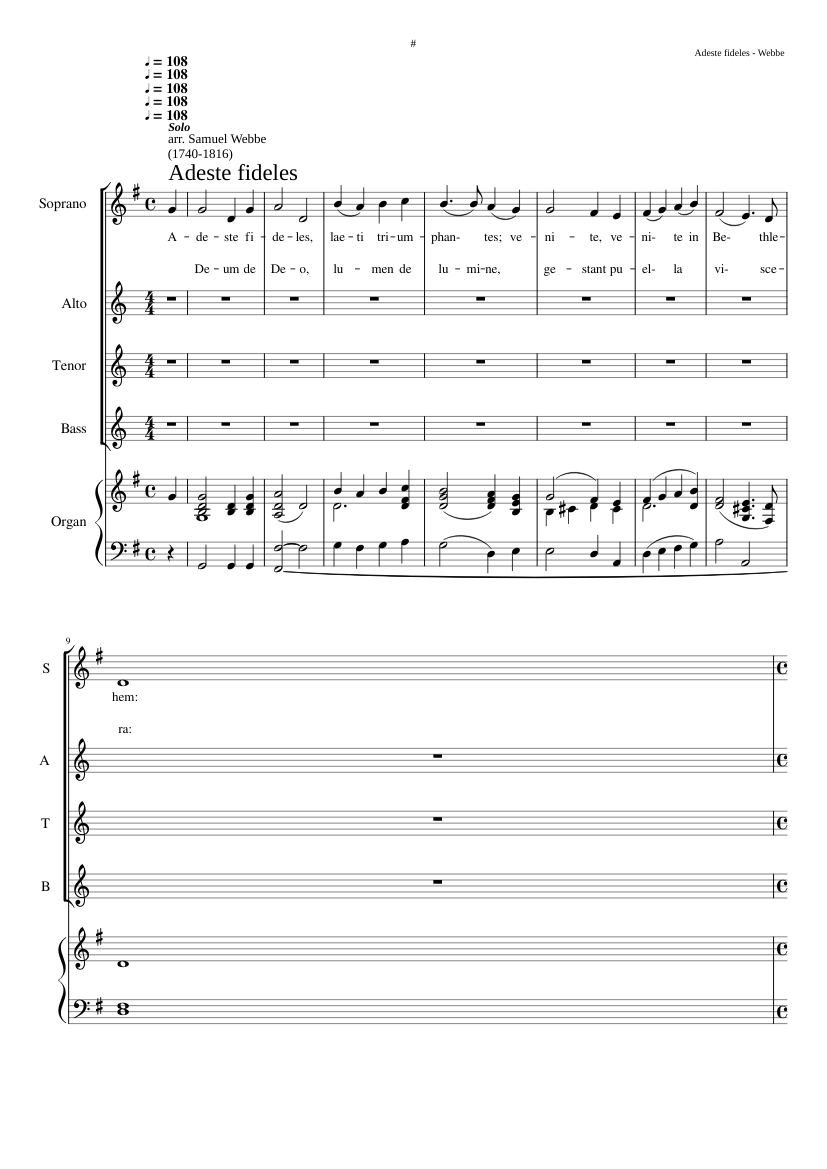 adeste fideles