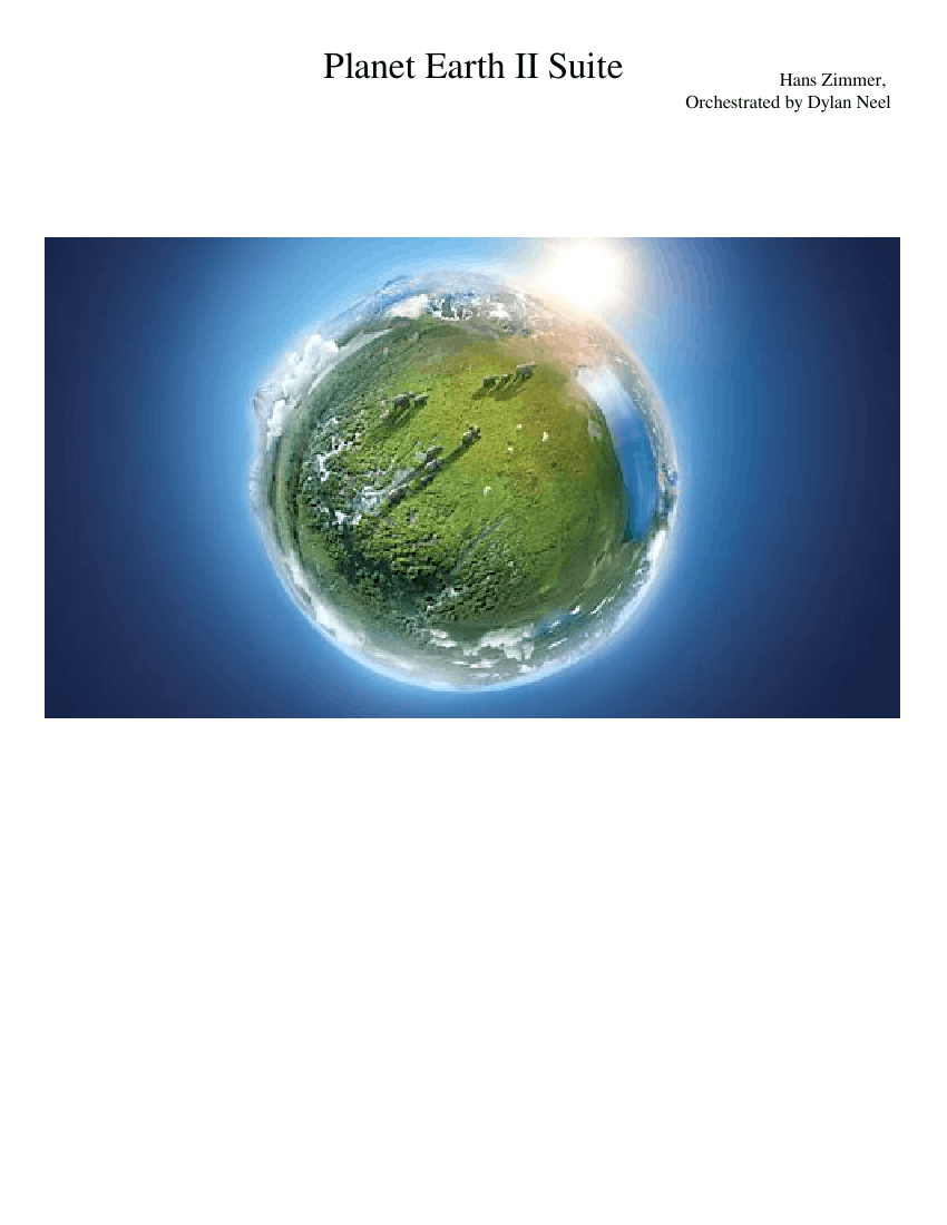Planet Earth Ii Suite Sheet Music For Flute Clarinet In B Flat Strings Group Oboe More Instruments Mixed Ensemble Musescore Com