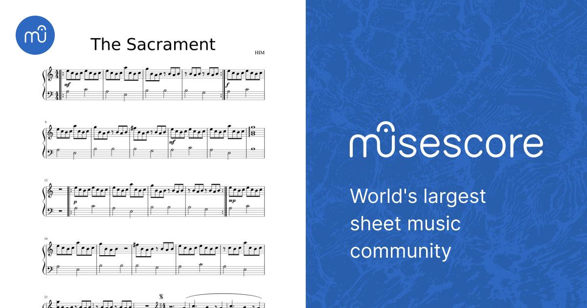 The Sacrament - H.I.M. Sheet music for Piano (Solo) Easy | Musescore.com