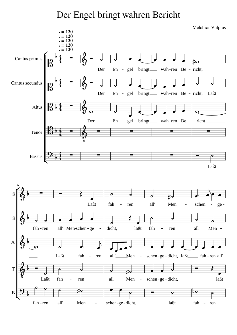 Der Engel bringt wahren Bericht